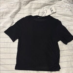 Zara Black Short Sleeve Tee